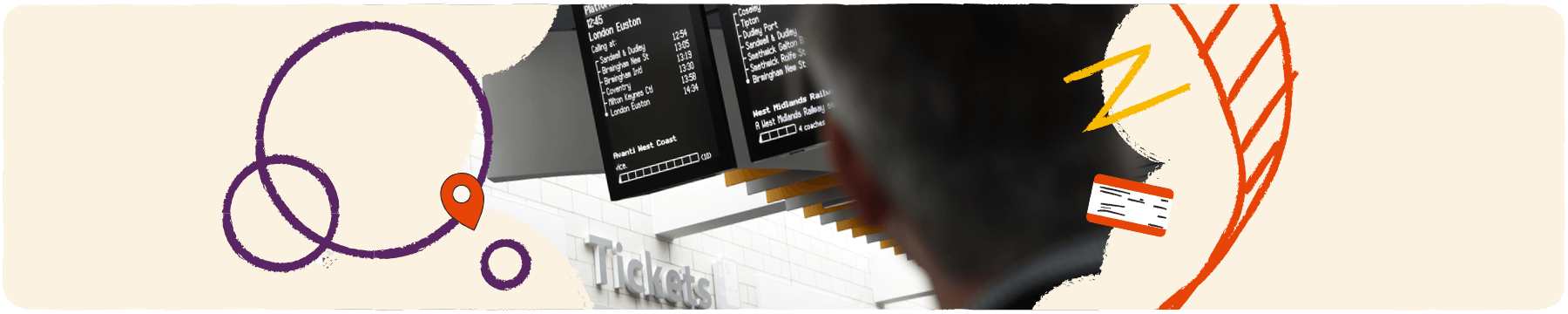 Passenger looking at a departure and arrivals board