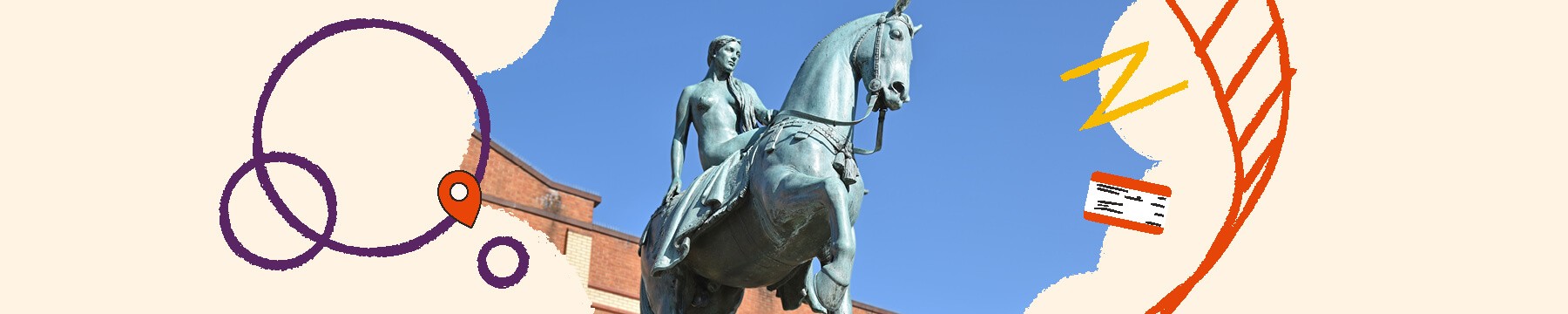 Lady Godiva Statue in Coventry