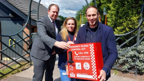 New lifesaving kit for Coseley railway station