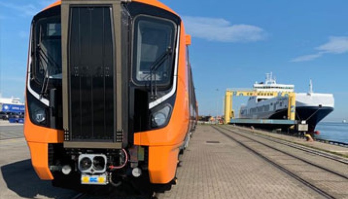 first electric train testing