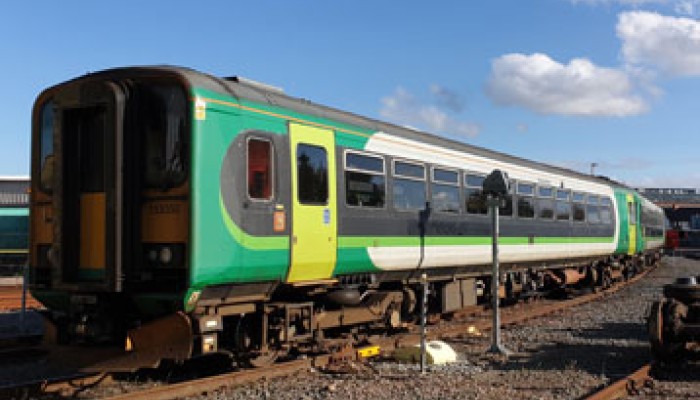 London Midland Class 153 retiring into storage