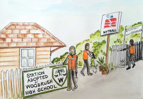 Illustration vision of student and community station partnership