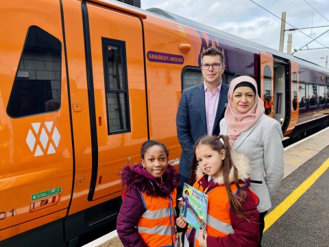 Wolverhampton schoolchildren name West Midlands Railway train ‘Graiseley Wolves’