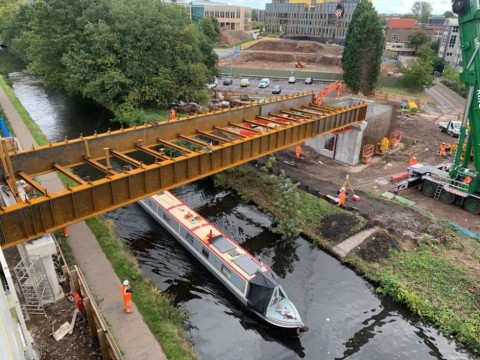 New bridge marks major step forward in redevelopment of University station in Birmingham