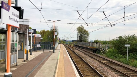 Temporary end of the line in Lichfield for Cross City passengers