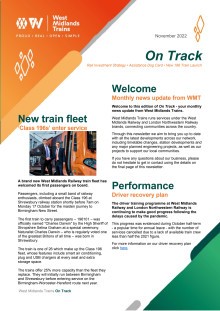On Track - Stakeholder Newsletter - November 2022