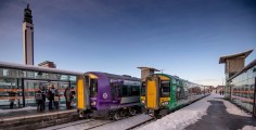 New and old train liveries