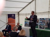 Jan speaking at the official opening of Kenilworth station