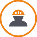 Person in hard hat icon