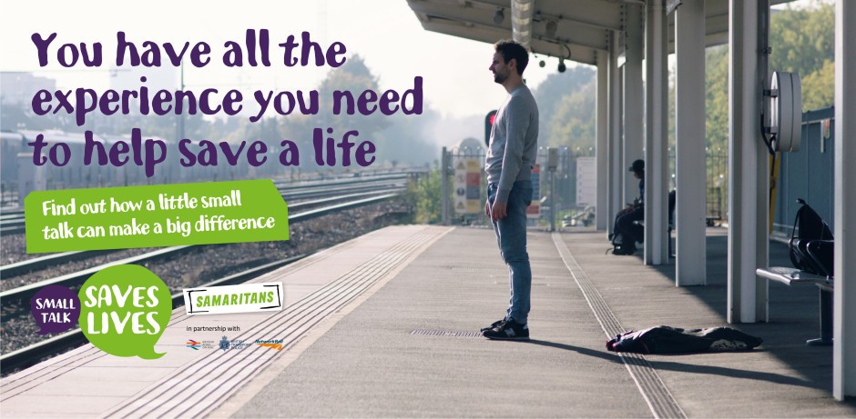 Passengers encouraged to make small talk and help save lives on the railway