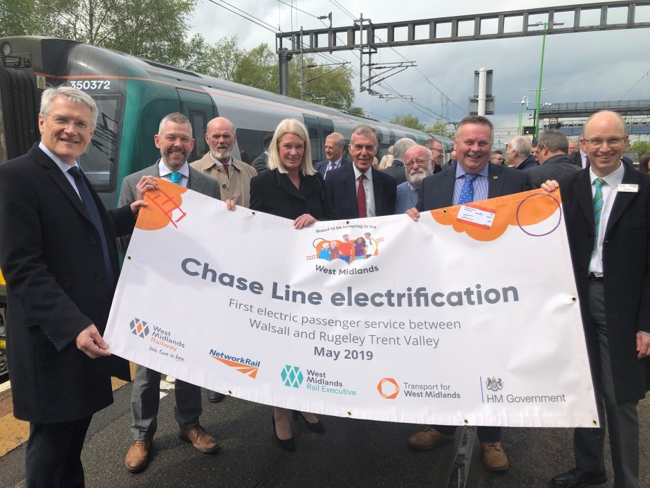 Significant improvements for passengers when electric trains are introduced between Walsall and Rugeley