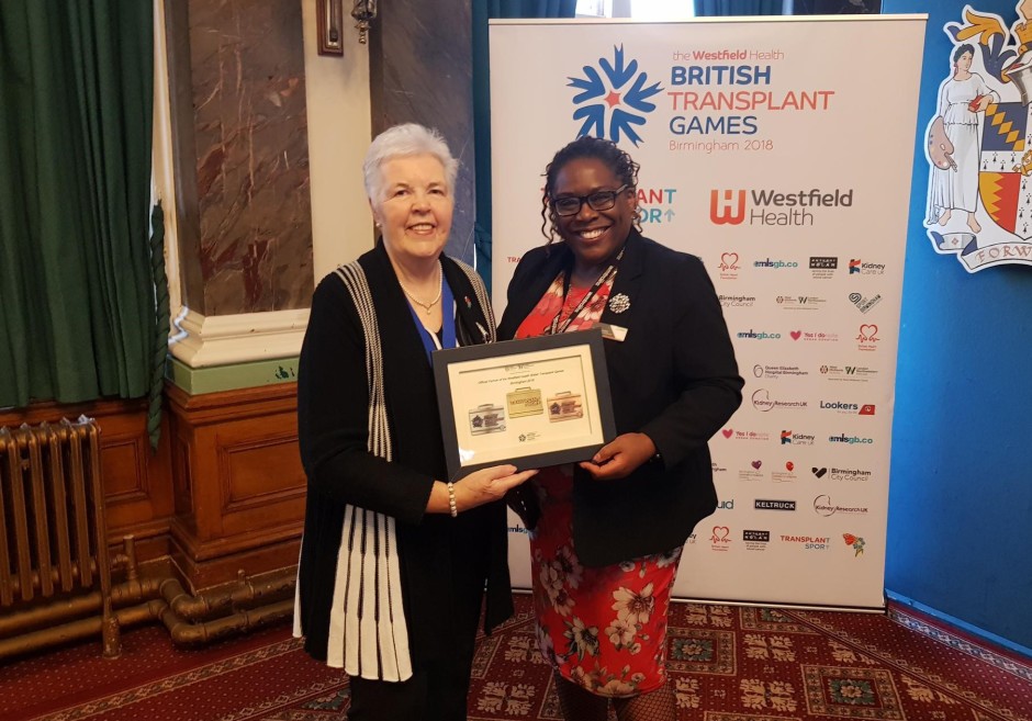 West Midlands Railway awarded special recognition for supporting this year’s British Transplant Games.